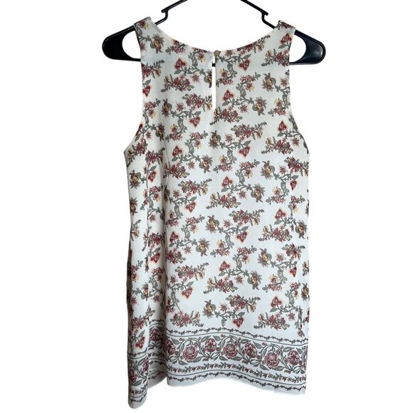 MAX STUDIO Sleeveless Floral Boho Top Y2K Handkerchief Tunic Fairycore Size Med - Picture 3 of 10